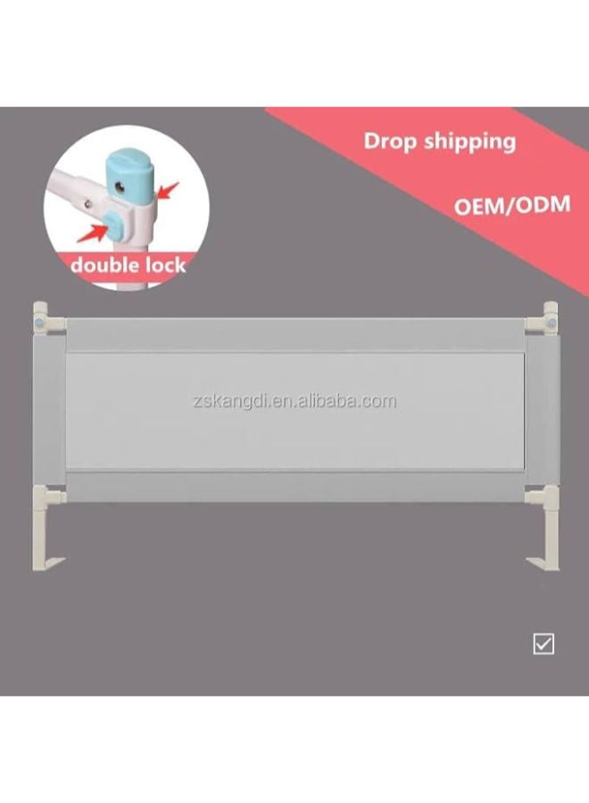 حاجز سرير للأطفال لحظائر اللعب وأسِرّة الأطفال – جهة واحدة – مقاس 150 سم - Image 3