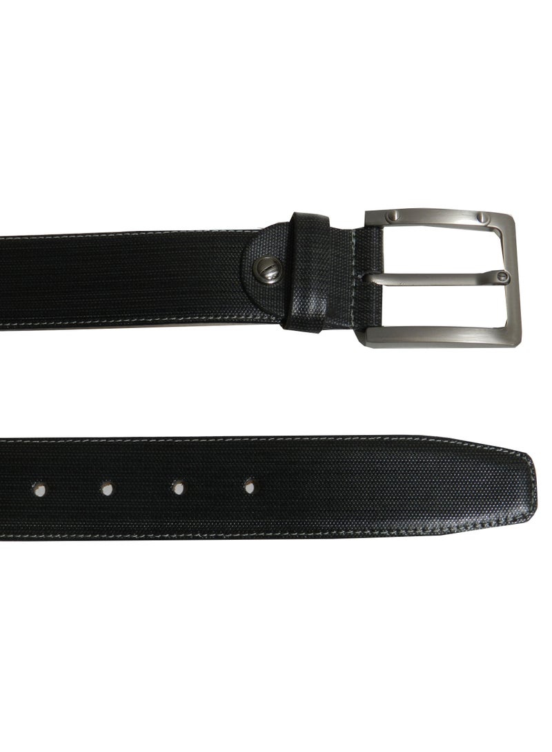 LAVERI LEATHER GENUINE LEATHER 40 MM CASUAL JEANCE BELT FOR MENS IN BLACK - Image 5