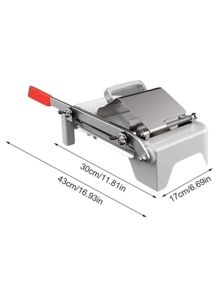 منزل الغابة قطاعة لحوم مجمدة يدوية من الستانلس ستيل للاستخدام المنزلي والمطبخ للاستخدام التجاري لتقطيع اللحم البقري ولحم الضأن لمحبي الاواني الساخنة - Image 3