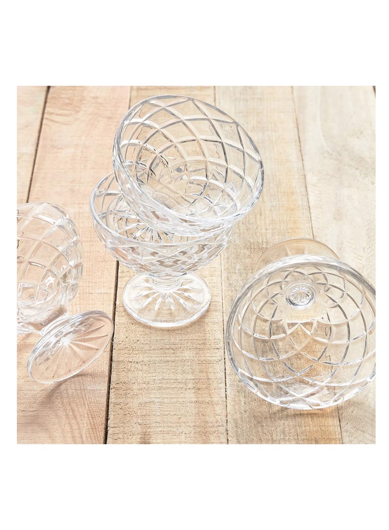 هوم سنتر طقم أوعية حلويات زجاجية مكون من 6 قطع - 250 مل - Image 2