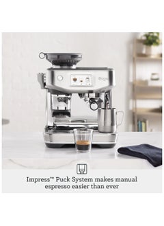 Sage The Barista Touch Impress with Cold Extraction - Bean to Cup Coffee Machine with Grinder and Milk Frother, Brushed Stainless Steel - UAE Version, 2 Year Manufacturer Warranty  - Image 4