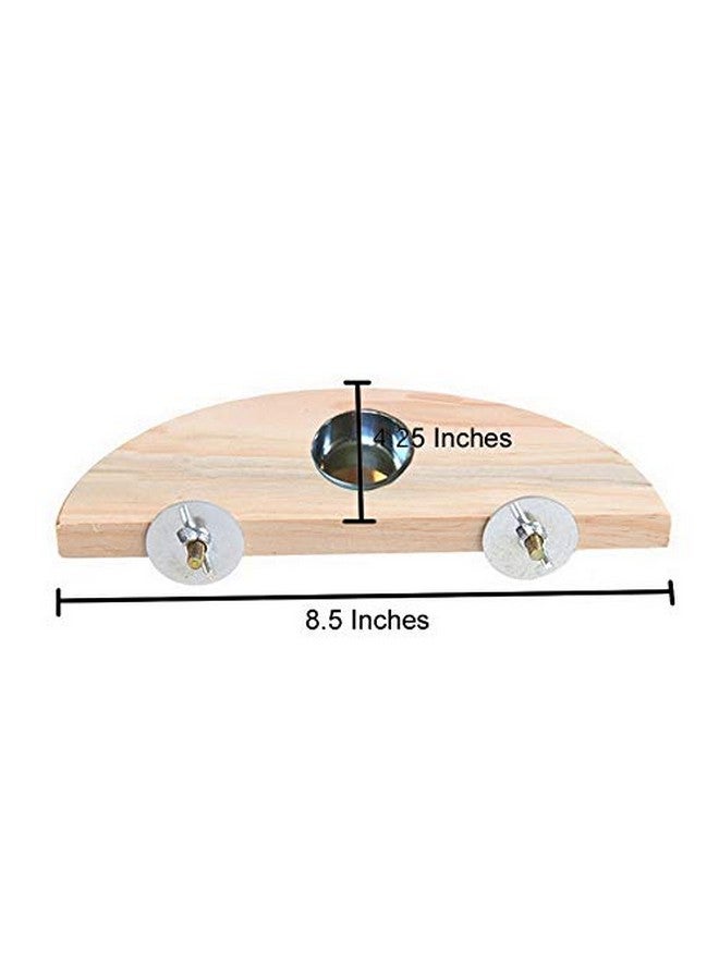 ويستيرن إرا منصة/مجثم/حامل للطيور مع كأس لجميع الطيور (8.5 بوصة) - Image 2
