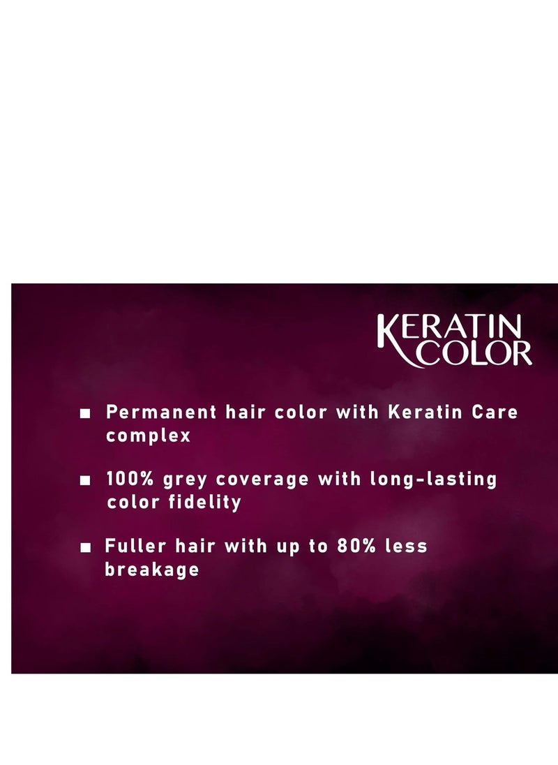 Schwarzkopf - Schwarzkopf Keratin Color Permanent Hair Color, 1.8 Ruby Noir, 1 Application - Professionally Inspired Permanent Hair Dye, for up to 80% Less Breakage vs Untreated Hair and up to 100% Gray Coverage - Image 1