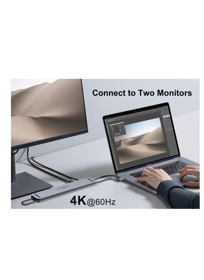 urtech - URTECH 11-in-1 Premium USB-C Docking Station | 8K Video | Dual HDMI | 100W Power Delivery | Executive Tech Hub - Image 1