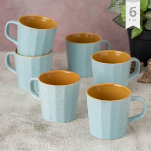Clay Craft Fine Ceramic Armada Coffee Mug Set of 6, Cups for Tea & Coffee, Mug Set, Gift Set, Elegant Design for Home and Kitchen and Can Be Gifted to Your Loved Ones On Any Occassions - Image 2