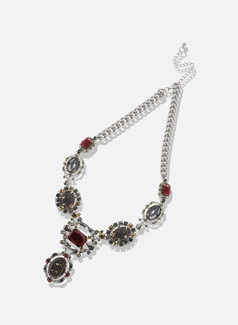 SOHI Designer Statement Stone Artificial Necklace Jewellery