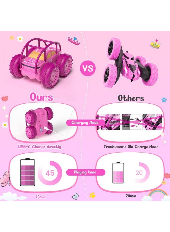 MaxTronic Amphibious Remote Control Car,Rechargeable RC Cars Toy 360° Flips Rotation Stunt Crawler 15KM/H 4WD All Terrain Outdoor Indoor Toy for Kids Boys Girls 3-12 - Image 3