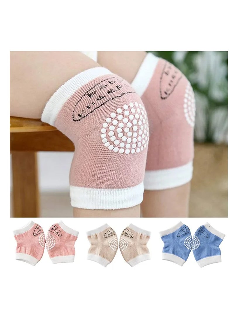 Star Babies Anti-Slip Crawling Kneepads - Girls - Multicolour, Pack Of 3 - Image 4