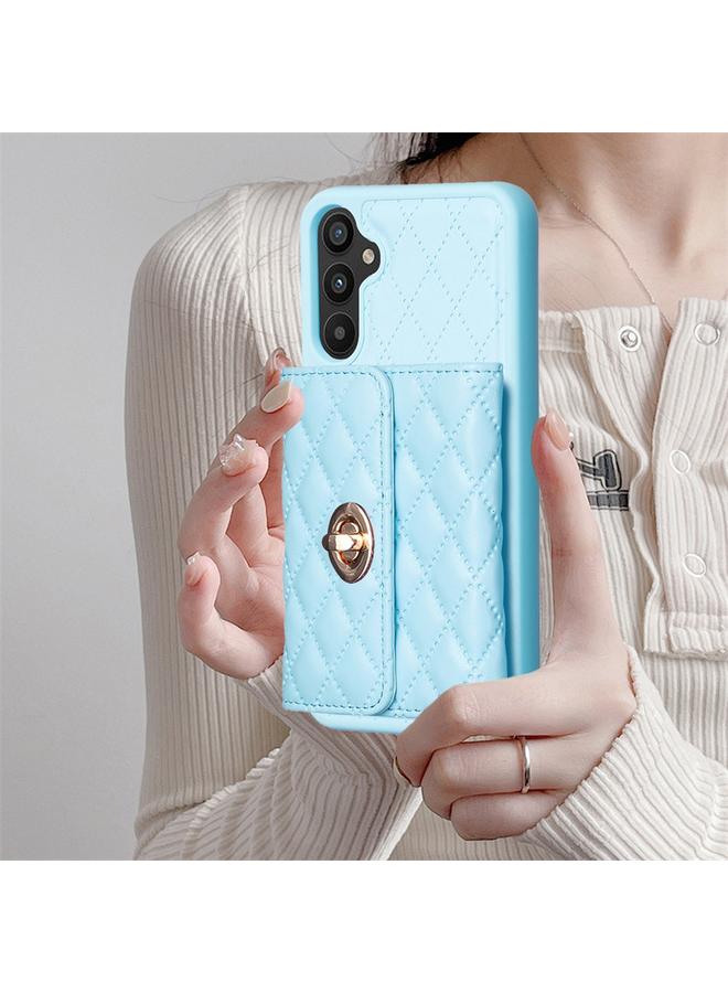 اس-توب جراب لهاتف Samsung Galaxy A34 5G بمشبك معدني أفقي ومحفظة جلدية على شكل معين - Image 2