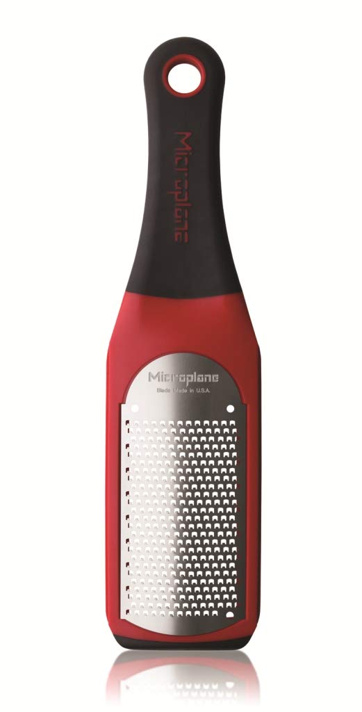 Microplane Artisan Series Cheese Grater and Zester (Fine, Red) - Image 1