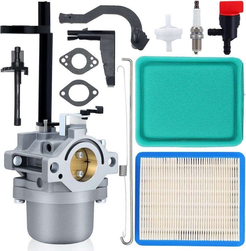 Wellsking 591378 Carburetor with 491588S Air Filter Tune-Up Kit for Briggs & Stratton Generators - Image 1