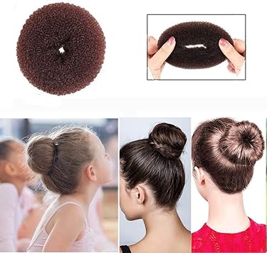 Quupy 3Pcs Donut Hair Bun Maker Ring Style Bun Maker Set Chignon Hair Doughnut Shape Hair Styling Tool for Women Girls LargeMiddleSmall - Image 2