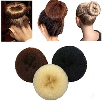 Quupy 3Pcs Donut Hair Bun Maker Ring Style Bun Maker Set Chignon Hair Doughnut Shape Hair Styling Tool for Women Girls LargeMiddleSmall - Image 3