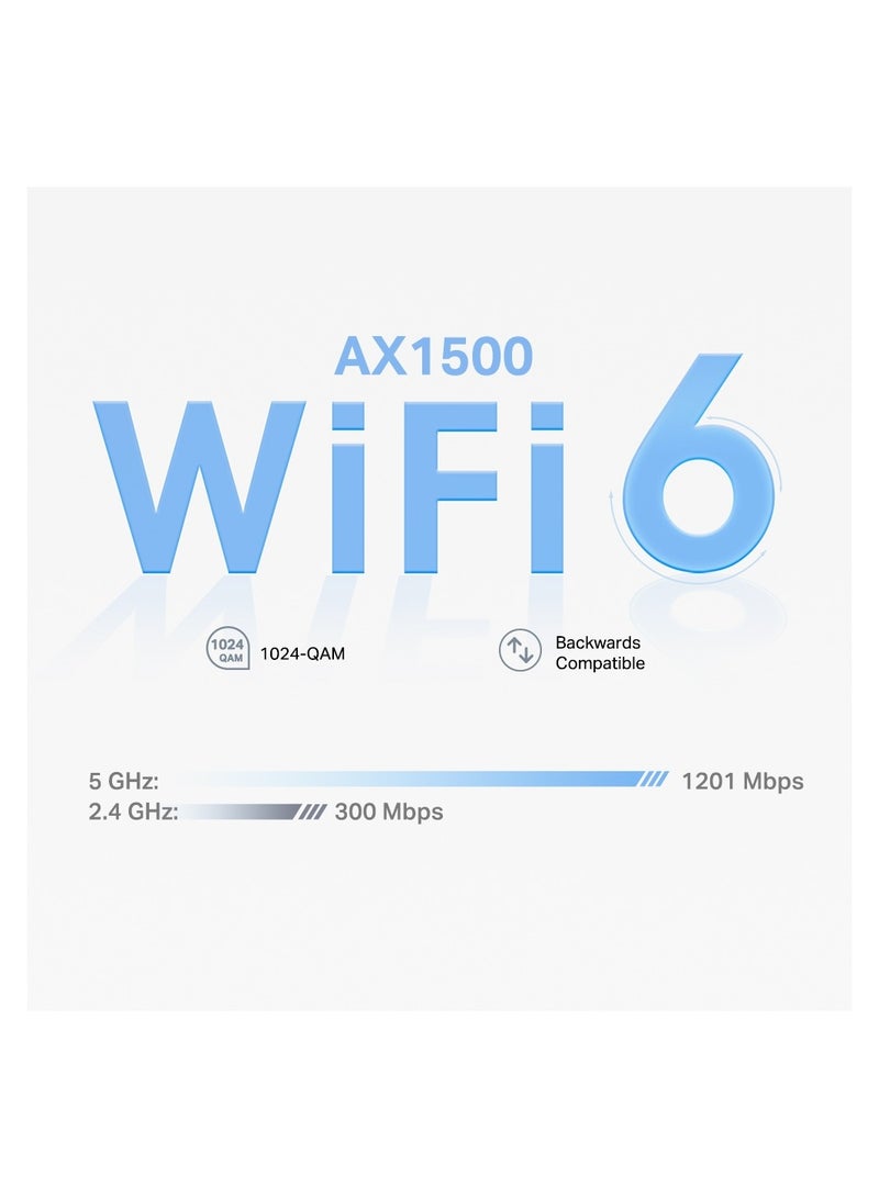 TP-LINK Deco X10 AX1500 Whole Home Mesh Wi-Fi 6 System (1-Pack) White White - Image 3