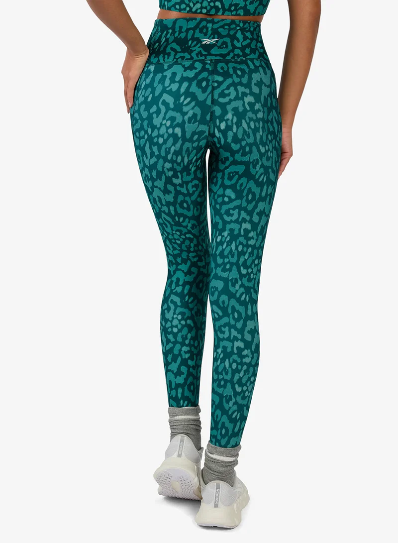 Reebok Id Train High Rise Printed Leggings