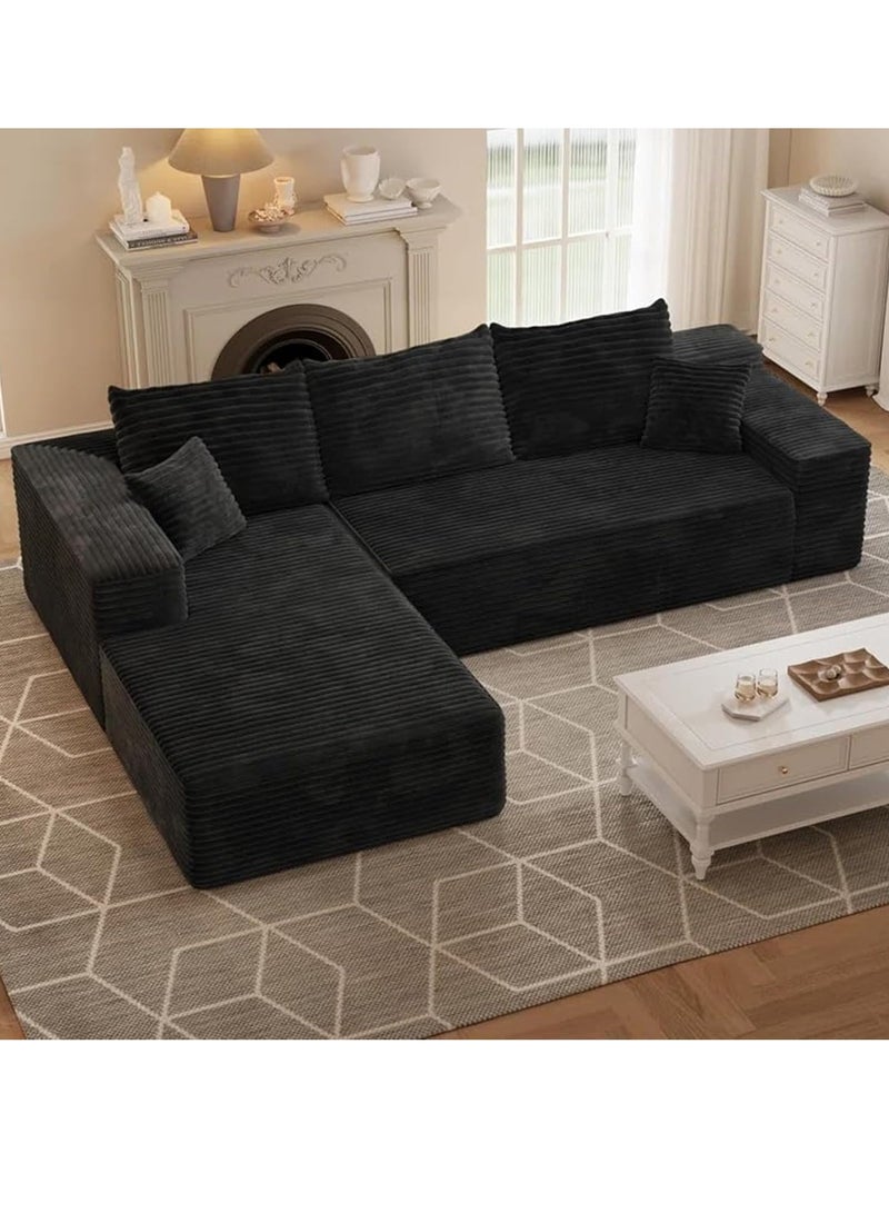 Zayn comforts Stylish L Shaped Fabric Sofa  A Modern Corner Sectional for Sophisticated Living - Image 1