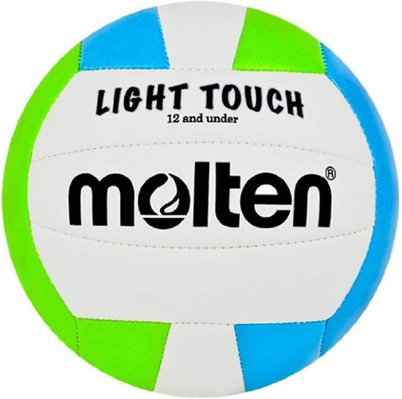 Molten MS240-3 Light Touch Volleyball, Red/White/Blue