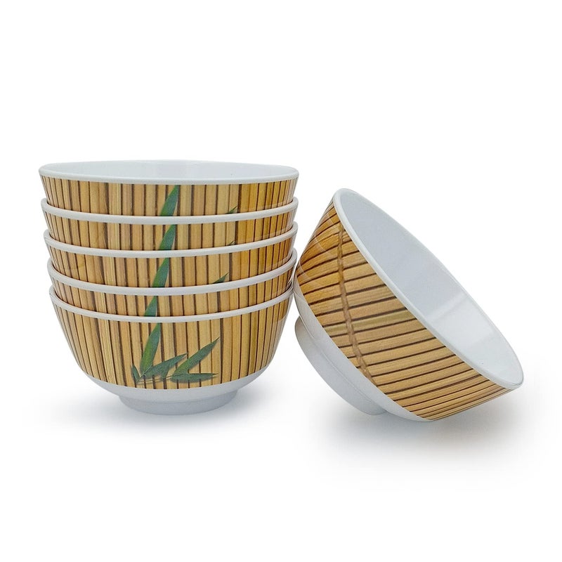 Superware | Pure Melamine | Katori Set - Bamboo 3.5” (6 nos.) | Stain Free, Glazed Finish - Image 2
