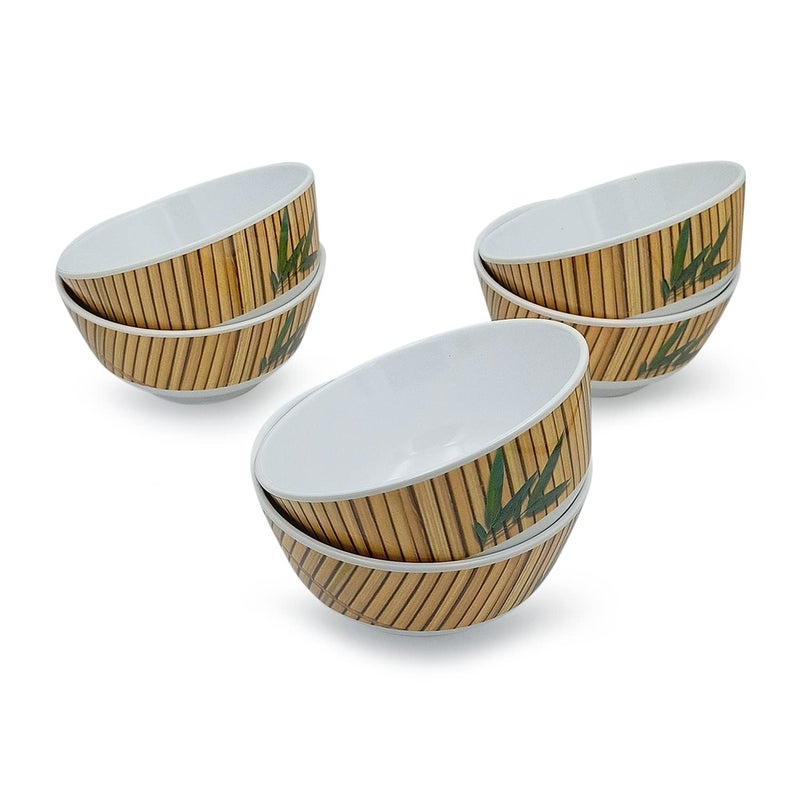 Superware | Pure Melamine | Katori Set - Bamboo 3.5” (6 nos.) | Stain Free, Glazed Finish - Image 5