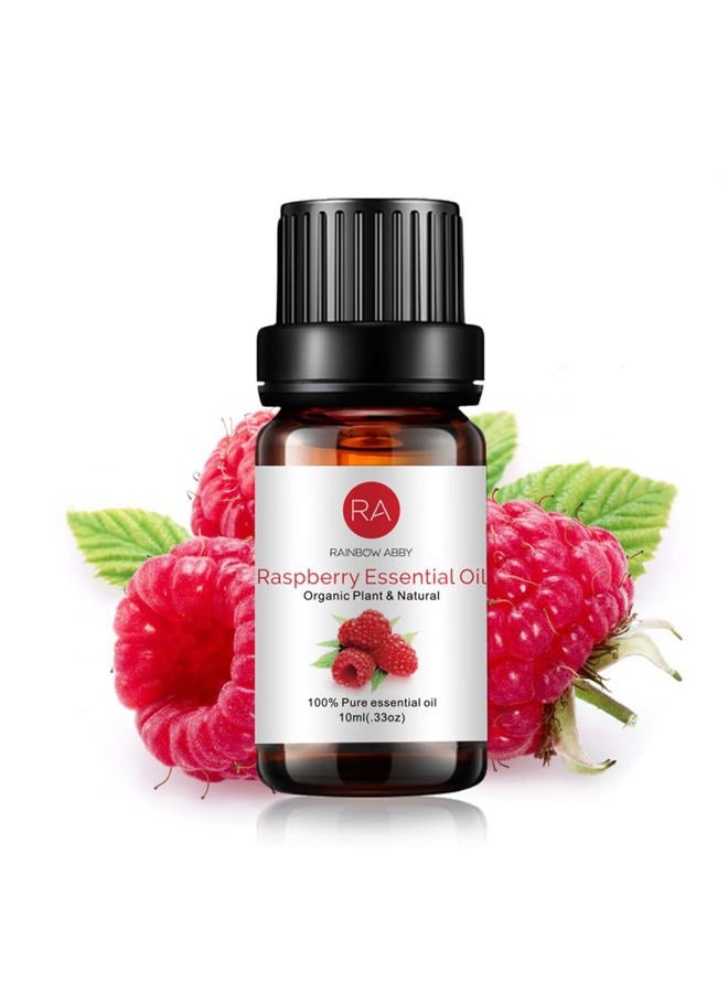 Rainbow Abby Raspberry Essential Oil, 100% Pure Organic Natural Aromatherapy Raspberry Oil for Diffuser, Massage, Yoga, Meditation, Bath, Skin Care (10ml) - Image 1