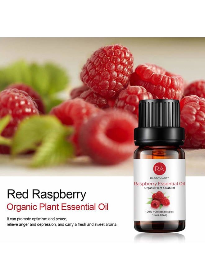 Rainbow Abby Raspberry Essential Oil, 100% Pure Organic Natural Aromatherapy Raspberry Oil for Diffuser, Massage, Yoga, Meditation, Bath, Skin Care (10ml) - Image 4