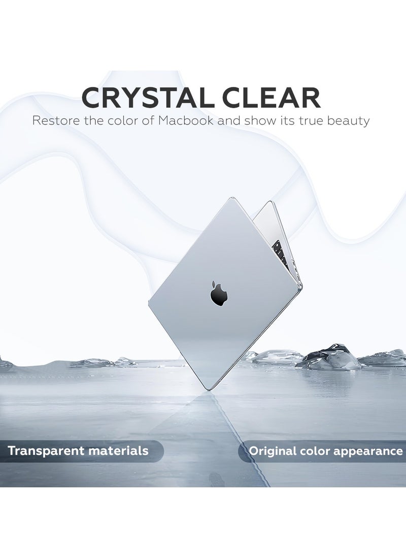 AMROAH - MacBook Air 13.6 inch Case Hardshell & PTE Screen Protector, Hard Shell Protective Laptop Cover Case Compatible for Mac Book Air 13 M2 A2681 with Touch ID M3 A3113 2024 2023 2022 Release - Image 1