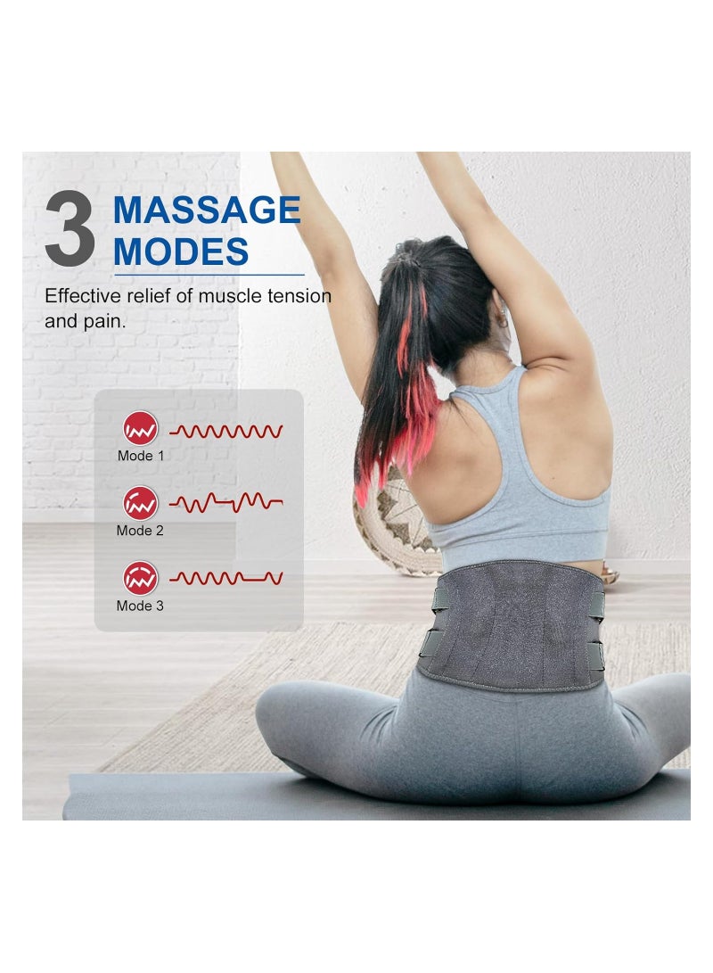 SYOSI Heat Pad, Cordless Heat Pad, for Back Pain Relief, Portable Fast Heating Pad, with 5 Temperature Setting Massage Belt, Heat Belt Back, for Abdominal Neck Shoulder Pain Relief Women Men  - Image 3