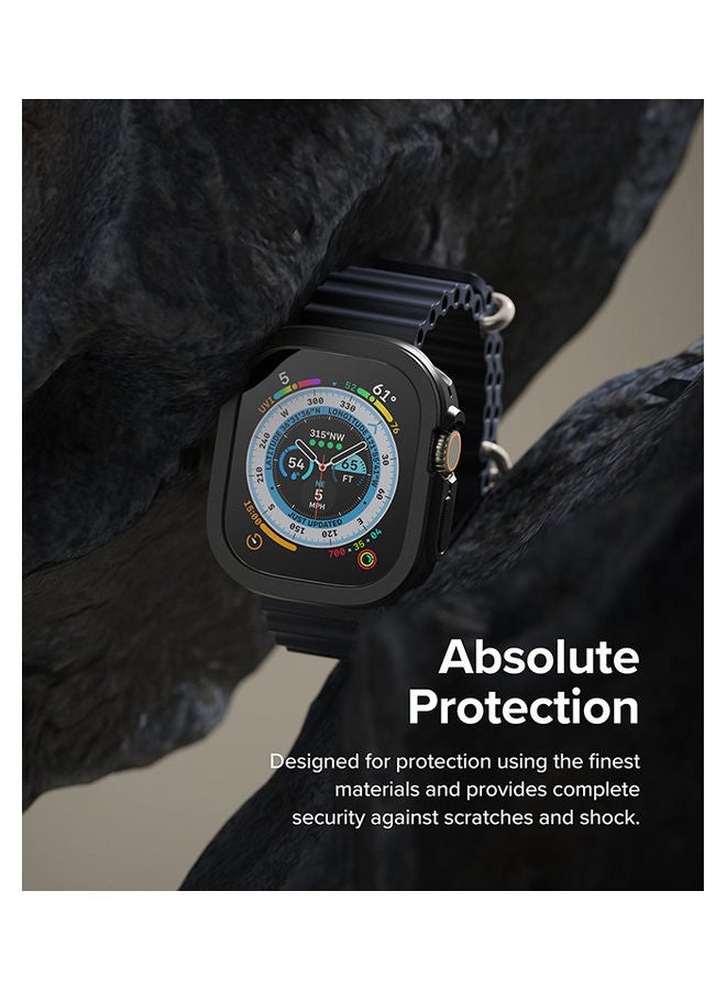 رينجك غطاء Air Sports متوافق مع Apple Watch Ultra 49mm Case for Series 8 ناعم ومرن ومتين من مادة TPU بإطار مرتفع وغطاء زر واقٍ - Image 4