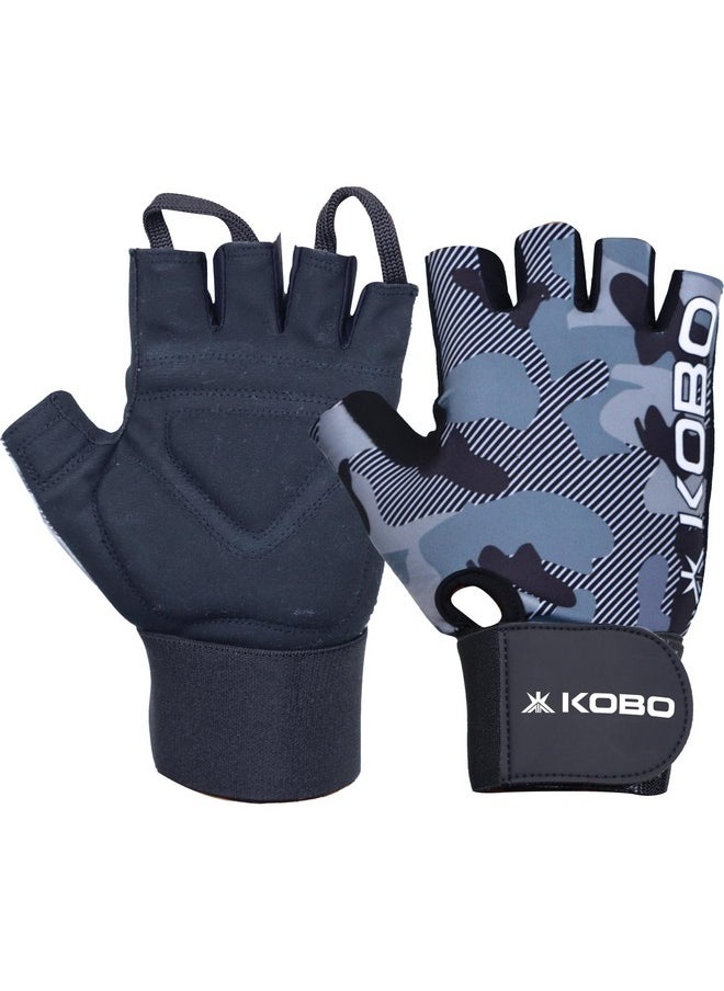 كوبو قفازات رياضية Kobo WTG-31-MEDIUM Spandex لحماية اليد للتدريب على رفع الأثقال واللياقة البدنية (متعددة الألوان)  - Image 1