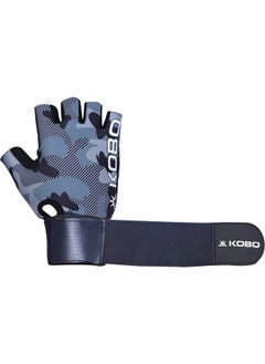 Kobo Wtg-31-Medium Spandex Weight Lifting Fitness Training Hand Protector Gym Gloves (Multicolour)  - Image 2