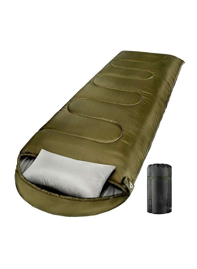Arabest Single Sleeping Bag - Lightweight Waterproof Adult and Kids Camping Sleeping Bag with Compression Bag, 1 Small Sleeping Pillow, Backpacking Sleeping Bag for Outdoor Camping, Hiking and TravelSingle Sleeping Bag - Lightweight Waterproof Adult and Kids Camping Sleeping Bag with Compression Bag, 1 Small Sleeping Pillow, Backpacking Sleeping Bag for Outdoor Camping, Hiking and Travel - Image 1