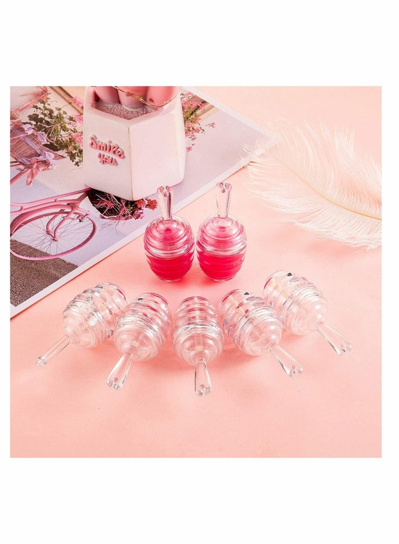 Excefore Pots Shaped Lip, Tube Empty Plastic Honey Containers Balm Bottle for Women Girl DIY Cosmetics - Image 3