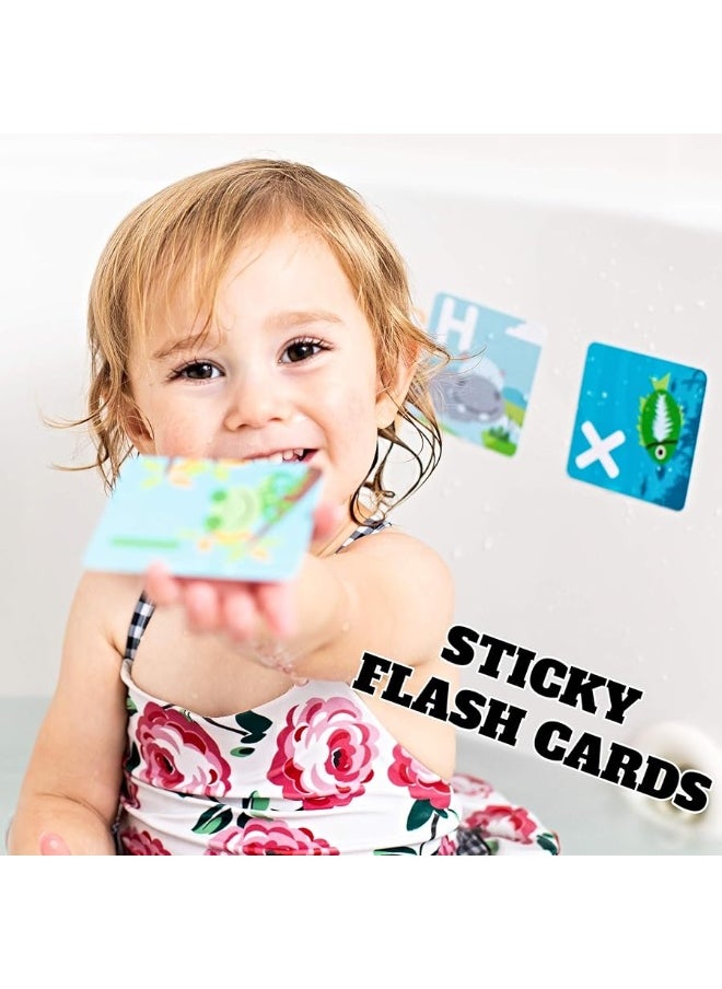 SplashEZ Bath Toys Flash Cards 26 Alphabet Letters  Animal Words Waterproof  ABC for Preschool  Kindergarten ABCs Toddler Toys  Letter Picture Recognition Ultimate Preschool Activities  - Image 3