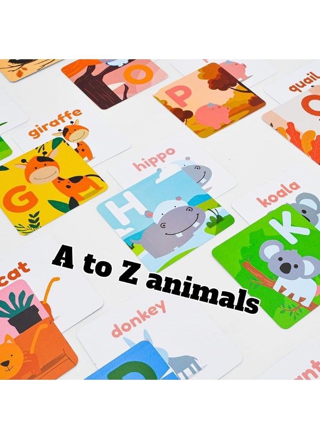 SplashEZ Bath Toys Flash Cards 26 Alphabet Letters  Animal Words Waterproof  ABC for Preschool  Kindergarten ABCs Toddler Toys  Letter Picture Recognition Ultimate Preschool Activities  - Image 2