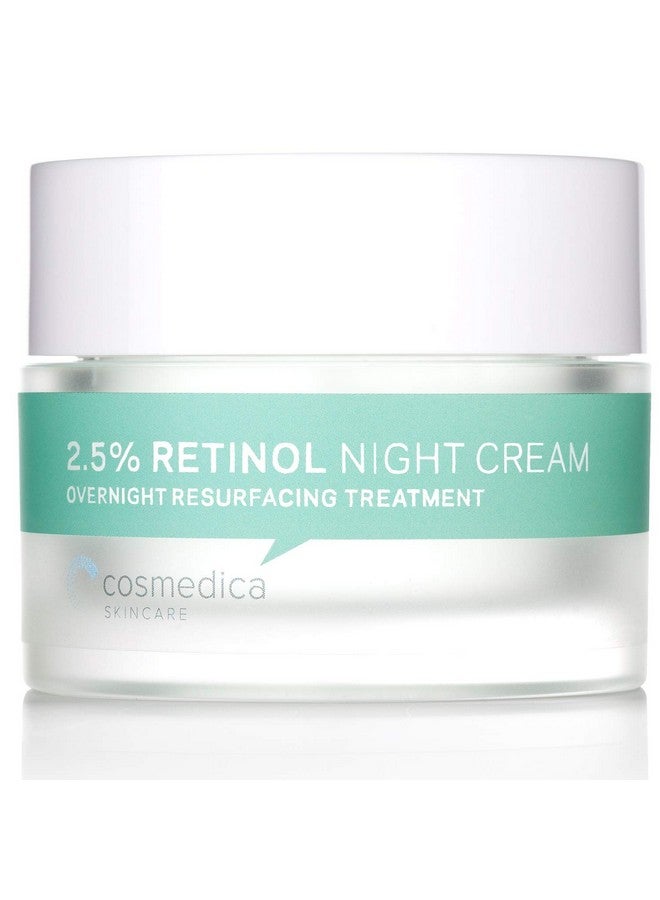 Cosmedica Skincare Retinol Night Cream - Daily Moisturizing Facial Lotion Night Cream. The best Retinol Cream with Vit A and Hyaluronic Acid to target skin concerns from Acne to Wrinkles (1.7oz) - Image 1