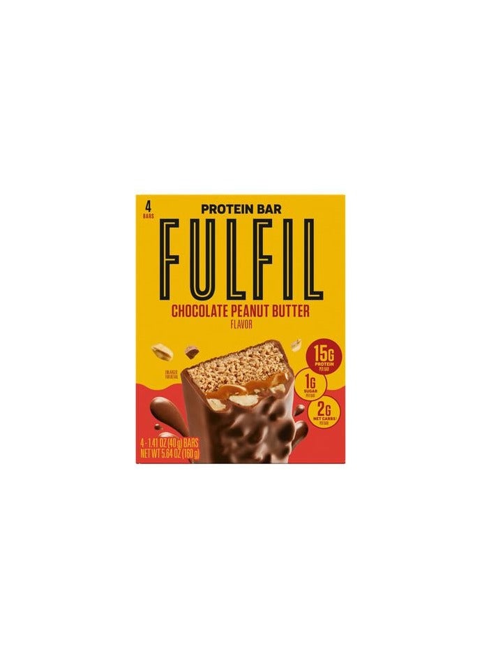 Fulfil Protein Bar Chocolate Peanut Butter Flavour  15 X 55G Bars - Image 2