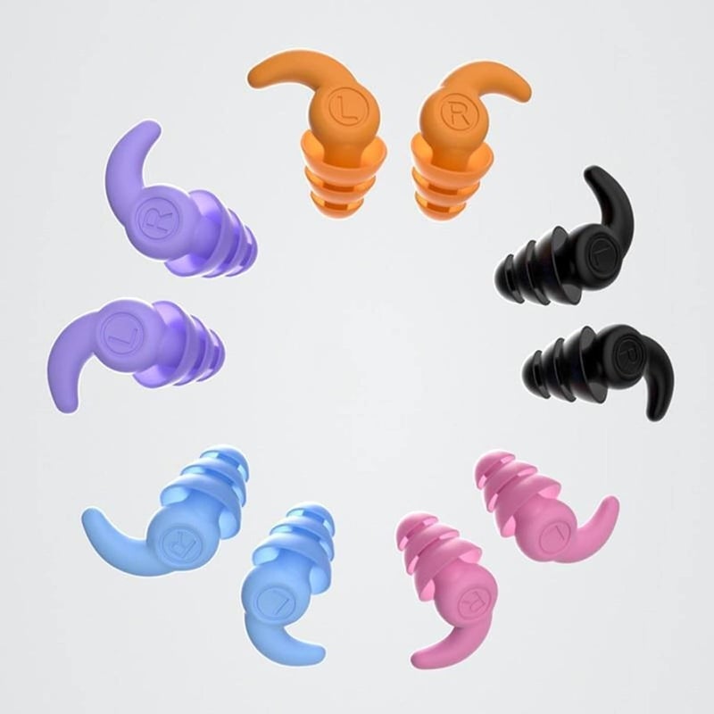 AUGEN Ear Plugs for Sleeping, Noise Canceling, Reusable Silicone Earplugs for Hearing Protection, Waterproof EarPlugs Suitable for Sleeping Swimming Studying Traveling Concerts Airplanes (Orange) - Image 5