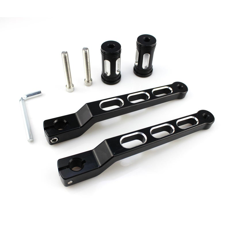 FORLETOR Motorcycle Heel Toe Gear Shift Lever Shift Peg Replacement for Harley FL Softail for Touring Electra Glide Road King Road Glide FLHX Street Glide Tri Glide Trikes Shifter LeversBlack - Image 2
