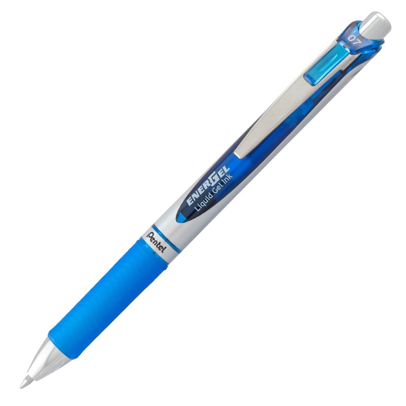 Pentel EnerGel Deluxe RTX Gel Ink Pens, 0.7 Millimeter Metal Tip, Blue Ink, 3-Pack (BL77BP3C) - Image 3