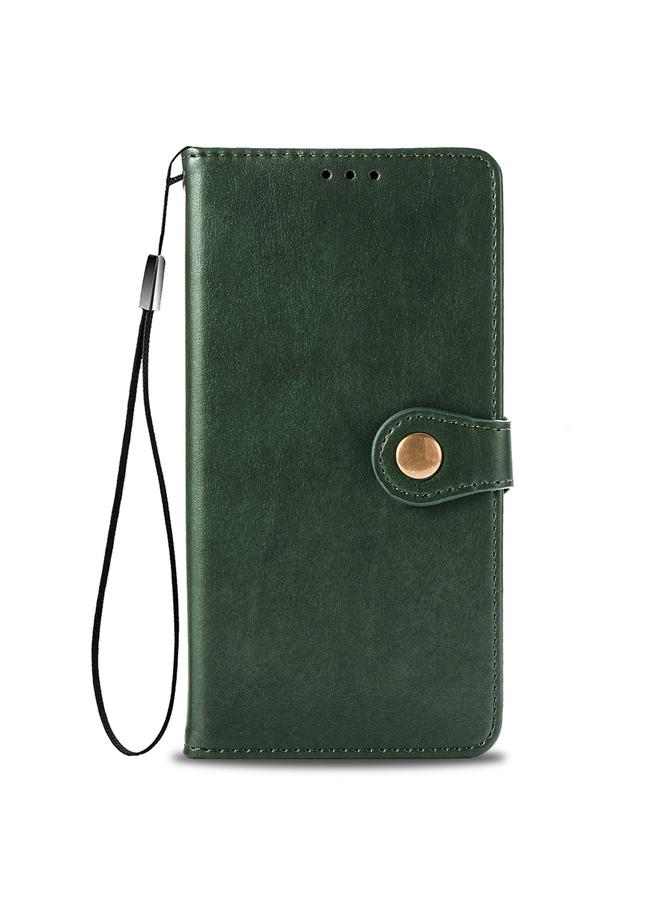 اس-توب جراب لهاتف OPPO Realme C12، جراب هاتف من الجلد بلون سادة مع مشبك وحزام وإطار للصور وفتحة للبطاقات ومحفظة ووظيفة الحامل - Image 2