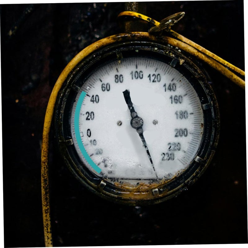 ملصقات تعريف مقياس الضغط 10 أوراق ملصقات لاصقة عاكسة لتسمية مضخة المسبح - Image 5