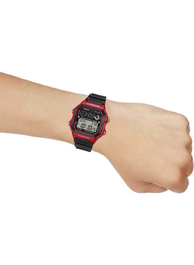 CASIO Men Youth Digital Watch AE-1300WH-4AVDF - 42 mm - Black - Image 4