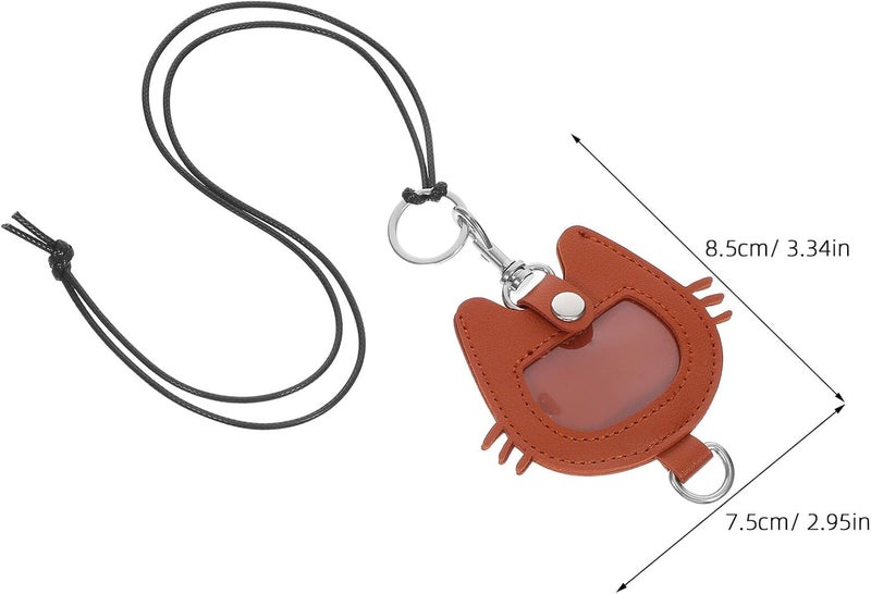 Dog Hair Storage Keychain with Pu Leather Memorial Box, Commemorative Pet Remembrance Ornament for Dog Owners, Light Tan Paw Charm Accessory for Keepsake - Image 2