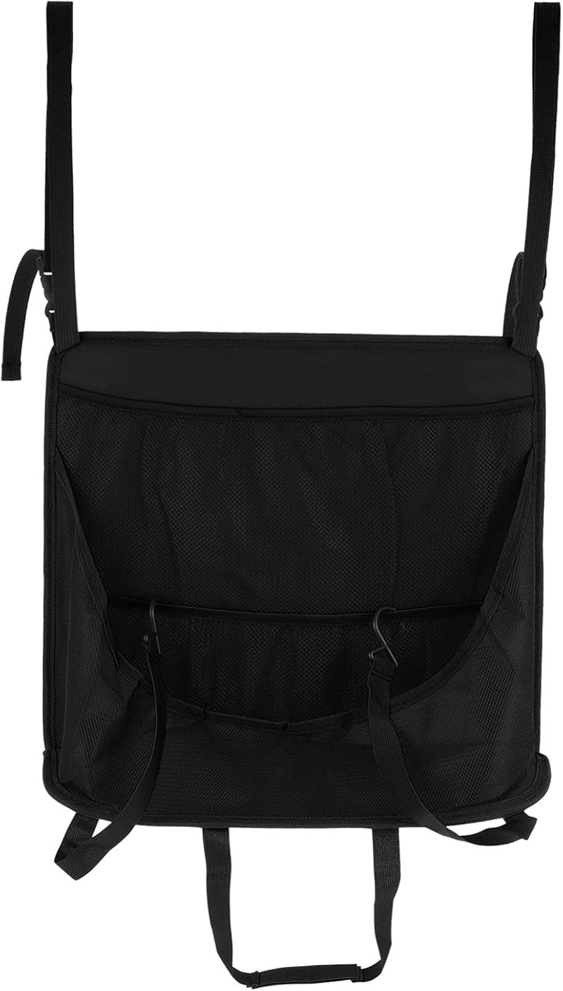 FAVOMOTO 1pc Car Backseat Storage Organizer Automobile Seat Back Bag Beverage Holders Mesh Design Easy Installation for Travel and Everyday Use - Image 1
