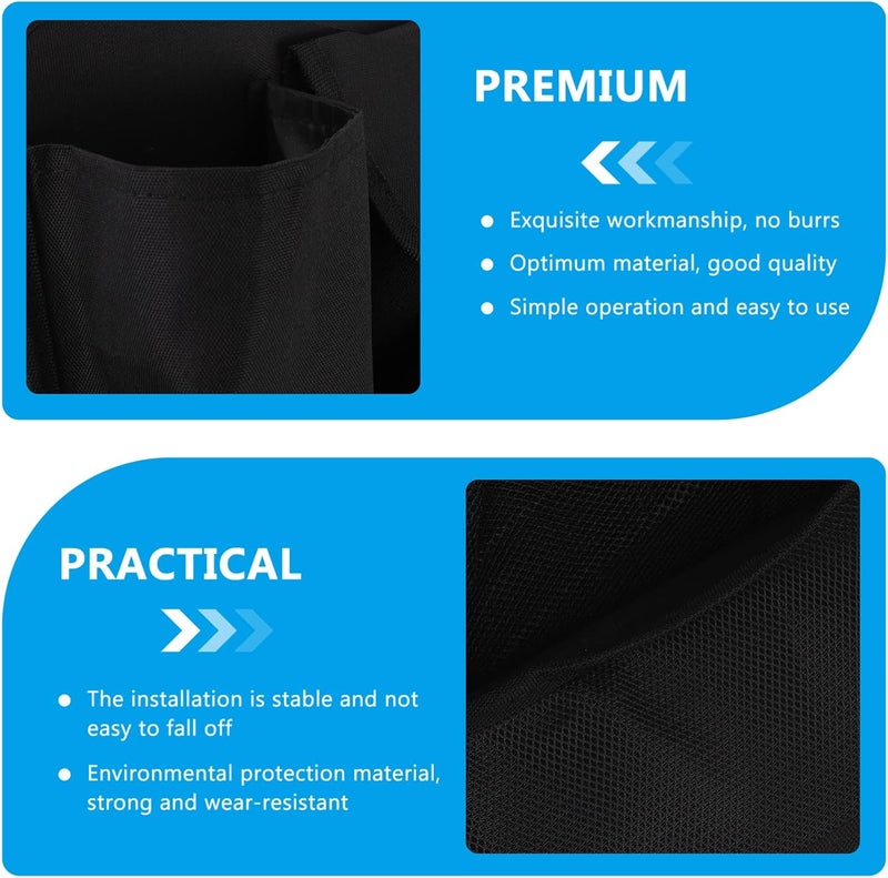 FAVOMOTO 1pc Car Backseat Storage Organizer Automobile Seat Back Bag Beverage Holders Mesh Design Easy Installation for Travel and Everyday Use - Image 2