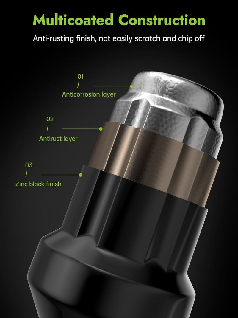 AUTOPTIM 23PCS Black Lug Nuts for Jeep - Image 5