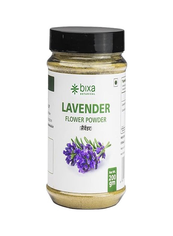 bixa BOTANICAL Lavender Flower Powder - 200 Gm (Lavandula Augustifolia), Nervine & Carminative Wellness | Alleviates Stress & Fatigue | Good For Skin and Stomach Health - Image 1