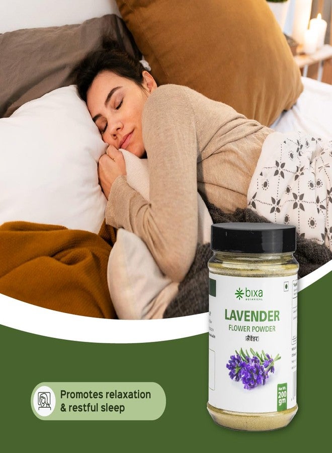 bixa BOTANICAL Lavender Flower Powder - 200 Gm (Lavandula Augustifolia), Nervine & Carminative Wellness | Alleviates Stress & Fatigue | Good For Skin and Stomach Health - Image 2