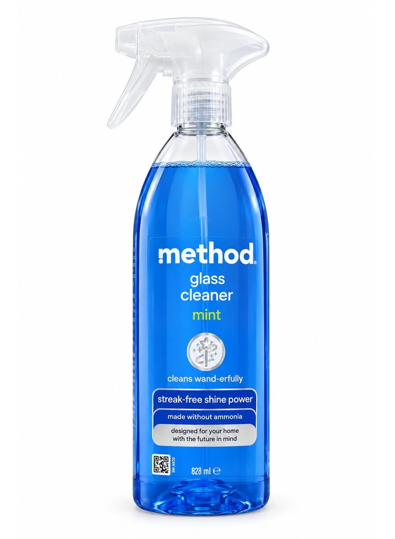Method Glass & Surface Cleaner Spray Non-Toxic, Cleans & Removes Grime, Streak-Free Shine, Mint Scent - 828 ml - Image 1