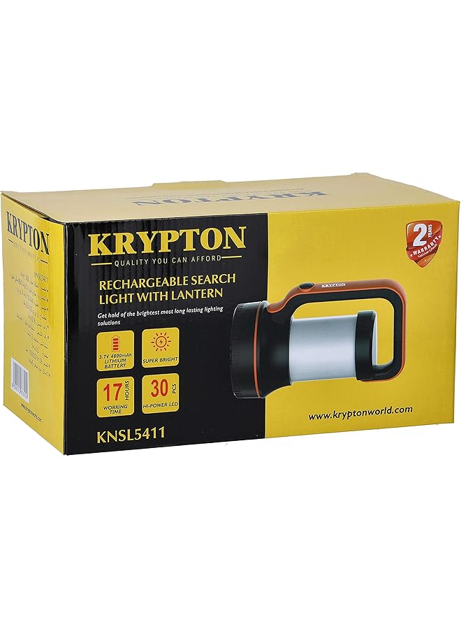 KRYPTON KNSL5411 Rechargeable Search Light 4800mAh Battery Emergency Light 17 Hours Torch & 3.5 Hours Working Lantern Multi functional 2 Years Warranty - Image 3
